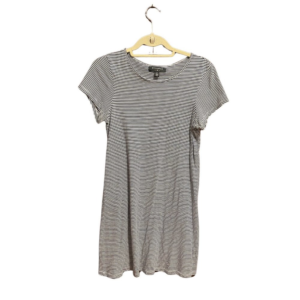 byCORPUS Navy & White Striped 100% Cotton Dress